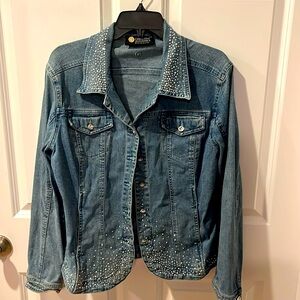 Jeweled Christine Alexander Jean jacket.